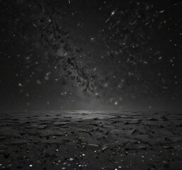 Wall Mural - vast, inky black canvas speckled with countless glittering stars , wonder, sparkle