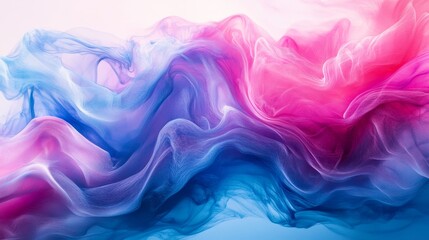 Fototapete - Dynamic, flowing fabric, vibrant color blend.