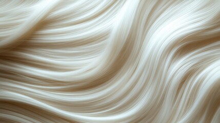 Fototapete - Abstract design of flowing, light beige strands.