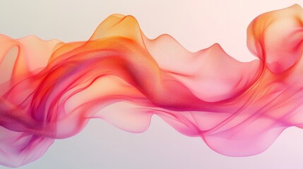 Fototapete - Abstract flowing shapes in soft, vibrant hues.