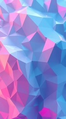 Leinwandbilder - Vibrant geometric patterns in a mesmerizing blend of pink and blue hues