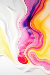 Poster - Vibrant swirls of color evoke emotions in an abstract design capturing essence and energy through fluid movement and dynamic shapes