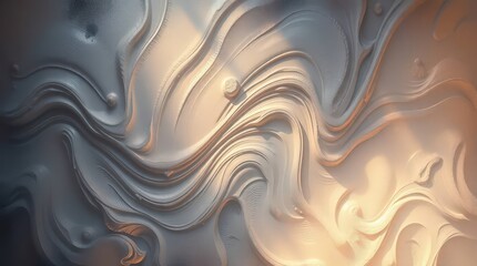 Poster - Swirling patterns of light and shadow create an abstract landscape of fluid motion in a dynamic artistic expression