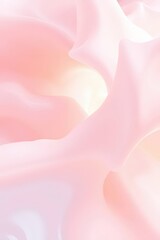 Poster - Soft pink waves flow gently in a serene and dreamy background of pastel hues during a calm afternoon light