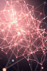 Leinwandbilder - Illuminated abstract network design showcasing intricate connections and vibrant light patterns in a digital landscape