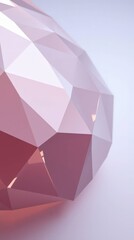 Leinwandbilder - Glistening pink geometric structure reflecting light for a modern artistic touch in contemporary design spaces