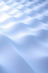Poster - Soft undulating waves of blue fabric create a tranquil atmosphere inviting calmness and relaxation in a serene setting