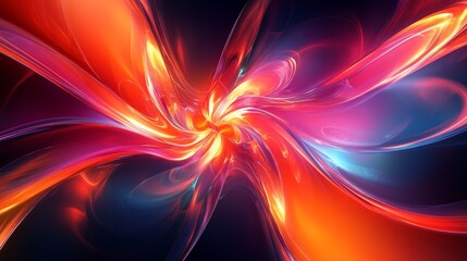 Fototapete - Abstract swirling design with vibrant colors.