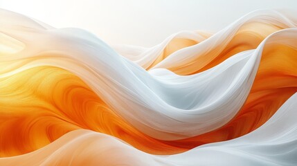 Fototapete - Soft, flowing fabric with vibrant color blends.