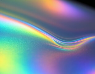 iridescent thin film floating over liquid surface, showing colorful interference patterns under soft