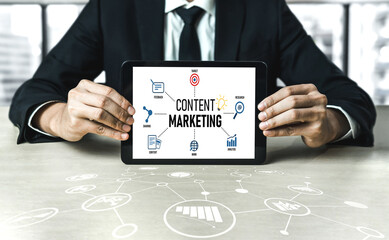 Poster - content marketing for modish online business and e-commerce marketing strategy
