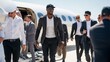 © photoplotnikov - Successful Businessman Arriving at Private Jet