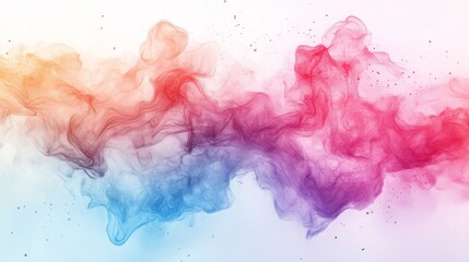 Fototapete - Colorful abstract design with flowing liquid forms.