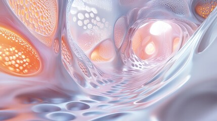 Fototapete - Abstract,  organic architectural interior design.