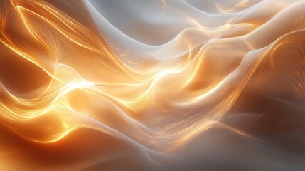 Fototapete - Abstract design featuring flowing, luminous patterns.