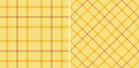 Aufkleber - Elegant yellow plaid pattern. Classic tartan design for backgrounds, textiles, or graphic projects. Offers a warm, cozy aesthetic. Use for diverse creative applications.