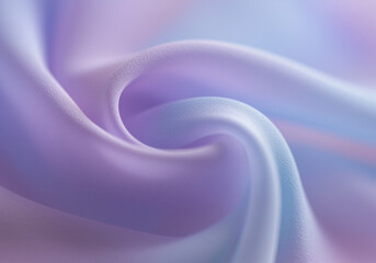 Poster - Fabric silk texture background with soft folds and delicate pastel colors creating smooth abstract surface. Swirling silk fabric with light and shadow creating gentle and calming backdrop