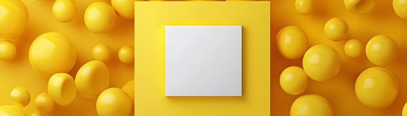 Poster - Modern design presentation backdrop with floating spheres.