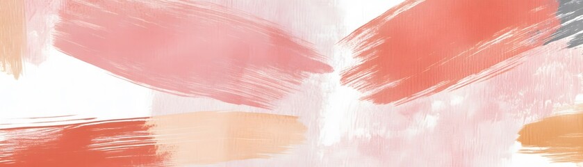 Poster - Abstract design with soft pastel brushstrokes.