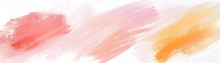 Poster - Abstract paint strokes of soft pastel colors.