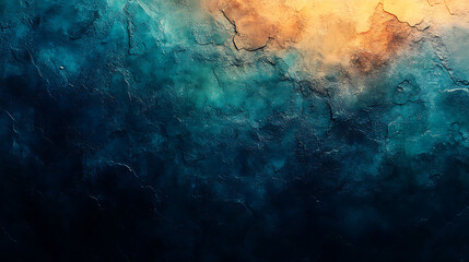 Poster - Artistic texture background with blue and orange gradient for modern design projects and creative work