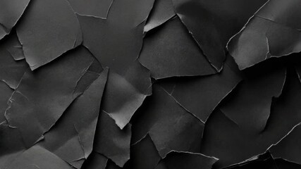 Poster - A close-up shot of a cracked black and white wall, often used as a background or to represent decay