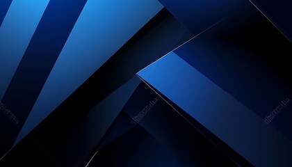 Poster - Modern black dark blue white abstract background. Minimal. Color gradient. Geometric shape. Lines stripe triangle angle 3d shadow. Design. Futuristic. Metal metallic effect.Light shine.Luxury premium.