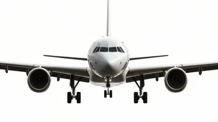Aufkleber - A commercial airliner soaring through a clear blue sky, perfect for travel and transportation concepts