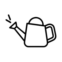 Poster - A simple graphic of a watering can with water droplets coming from the spout is presented here
