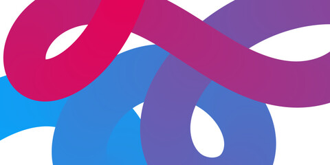 Leinwandbilder - gradient color lines. curved dynamic wave