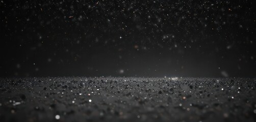 Wall Mural - infinite black canvas scattered with diamond-like stars , outer space, photography