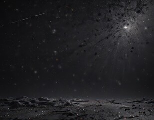 Wall Mural - dark canvas sprinkled with glittering stars, cosmic dust , stellar, sparkling, night sky
