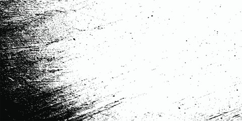 Aufkleber -  high contrast abstract texture white background featuring black brush strokes and white space texture overlay effect, perfect for adding a grungy and artistic touch.