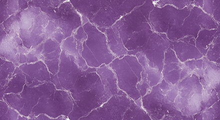Poster - Purple marble stone surface with white veins forming a natural pattern