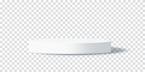 empty white pedestal for award ceremony. modern web concept graphic design. vector illustration isol