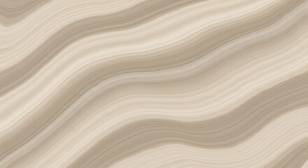 Poster - Smooth Beige Abstract Background with Flowing Wavy Stripes Texture