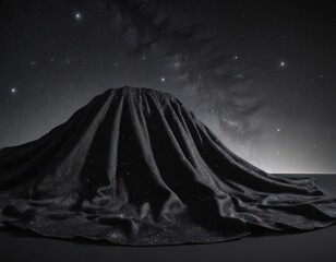 Wall Mural - Sparkling stars blanket inky black  Infinite expanse, brilliant celestial display ,  galaxy,  dark,  cosmos