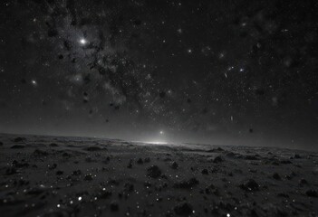 Wall Mural - Infinite starfield, inky black canvas, cosmic dust ,  Milky Way,  astronomical