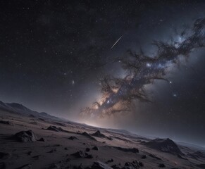 Wall Mural - vast, star-dusted night sky, cosmic dust, deep space , deep space, starfield