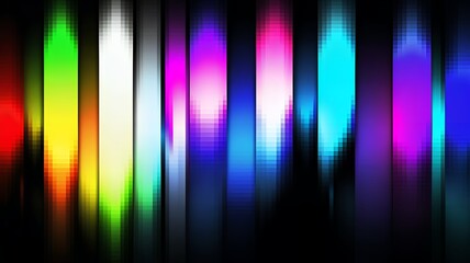 Poster - Abstract background featuring vibrant, pixelated vertical stripes with a modern and energetic feel.
