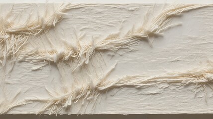 Poster - Intricate texture with creamy white fibers create a sense of depth and visual interest.