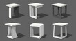 © Vidya Rahmandari - Modern stools collection design illustration