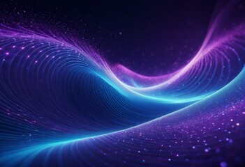 Wall Mural - Close-up of blue and purple swirls with stars