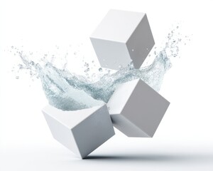 Poster - Fluid Dynamics Meets Geometric Design Minimalist Liquid Motion Graphics for Digital Branding, Tech Innovation, and Creative Visual Communication