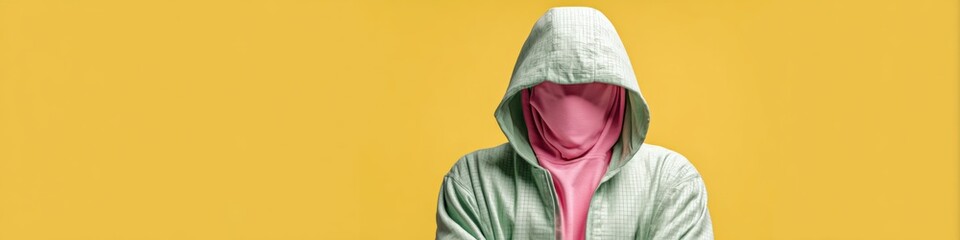 Aufkleber - anonymous digital persona minimalist cybersecurity silhouette exploring gen z tech identity, privacy