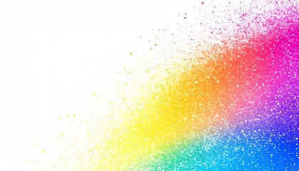 Poster - A vibrant explosion of colors in a gradient, blending from pink to yellow to blue, creating a dynamic and lively visual effect