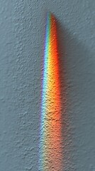Aufkleber - Rainbow light prism refraction on textured wall close up abstract vertical shot indoors home studio natural light science physics spectrum
