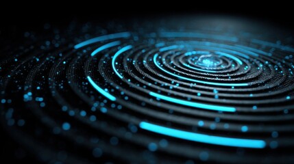 Poster - Unique spiral pattern illustrating technical breakout concepts and visual dynamics for creative analysis and design
