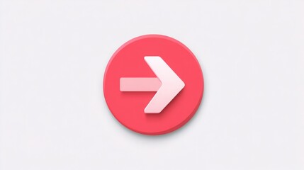 Poster - Red arrow symbolizing trend-based marketing strategies and planning for successful business growth and direction