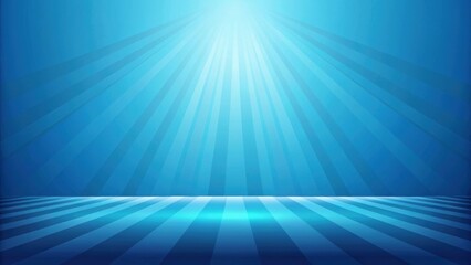 Poster - Abstract blue background with rays of light creating a serene atmosphere.